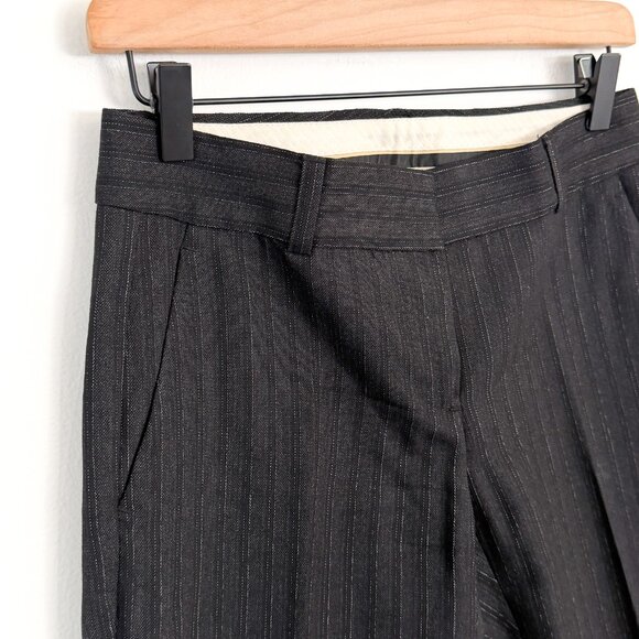 theory // dark gray pinstripe blazer jacket + trouser set // 2 - Picture 9 of 12